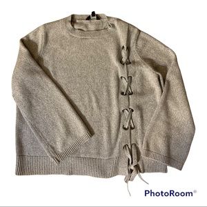 Simply Vera Gray Riveted Sweater XL